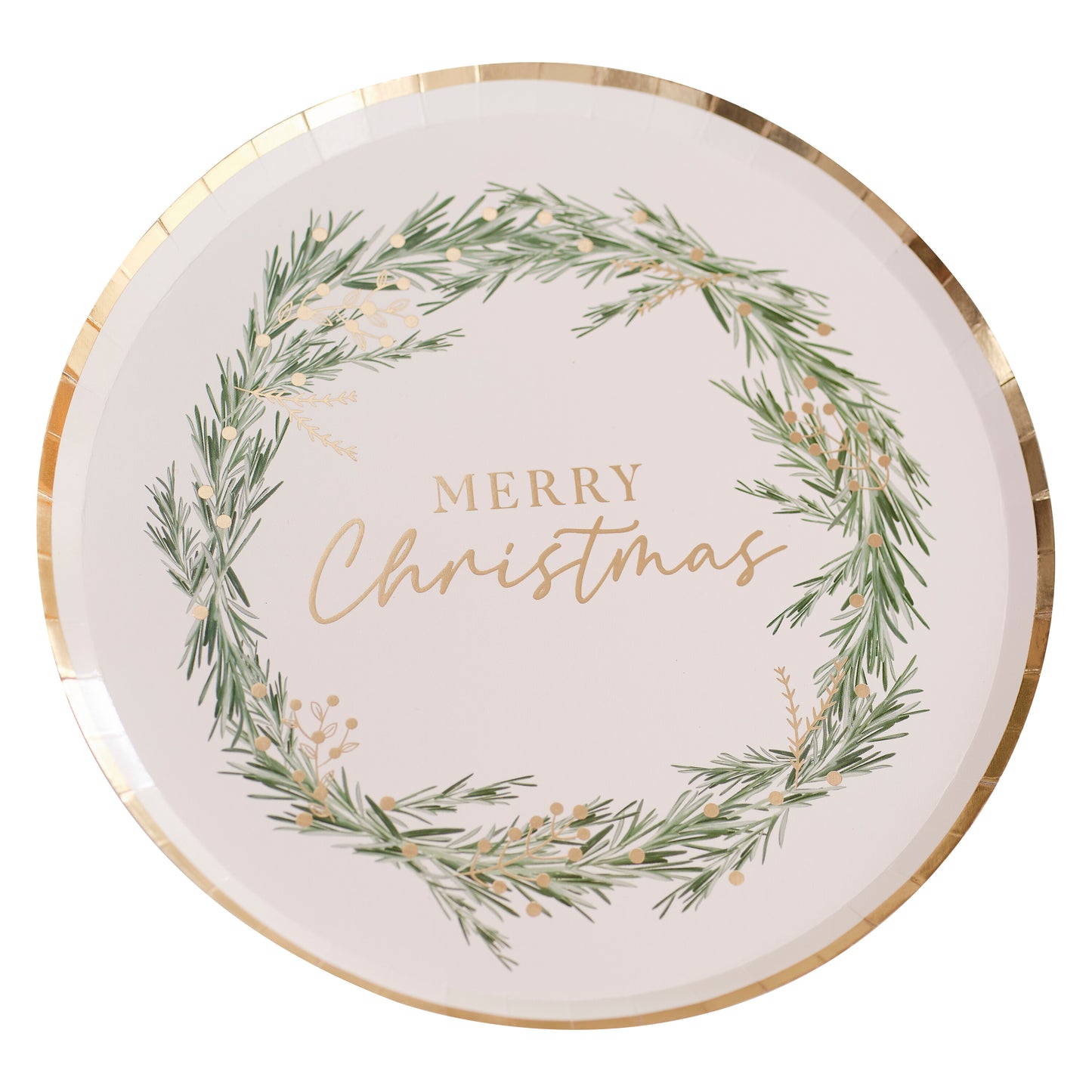 Merry Christmas Paper Plates