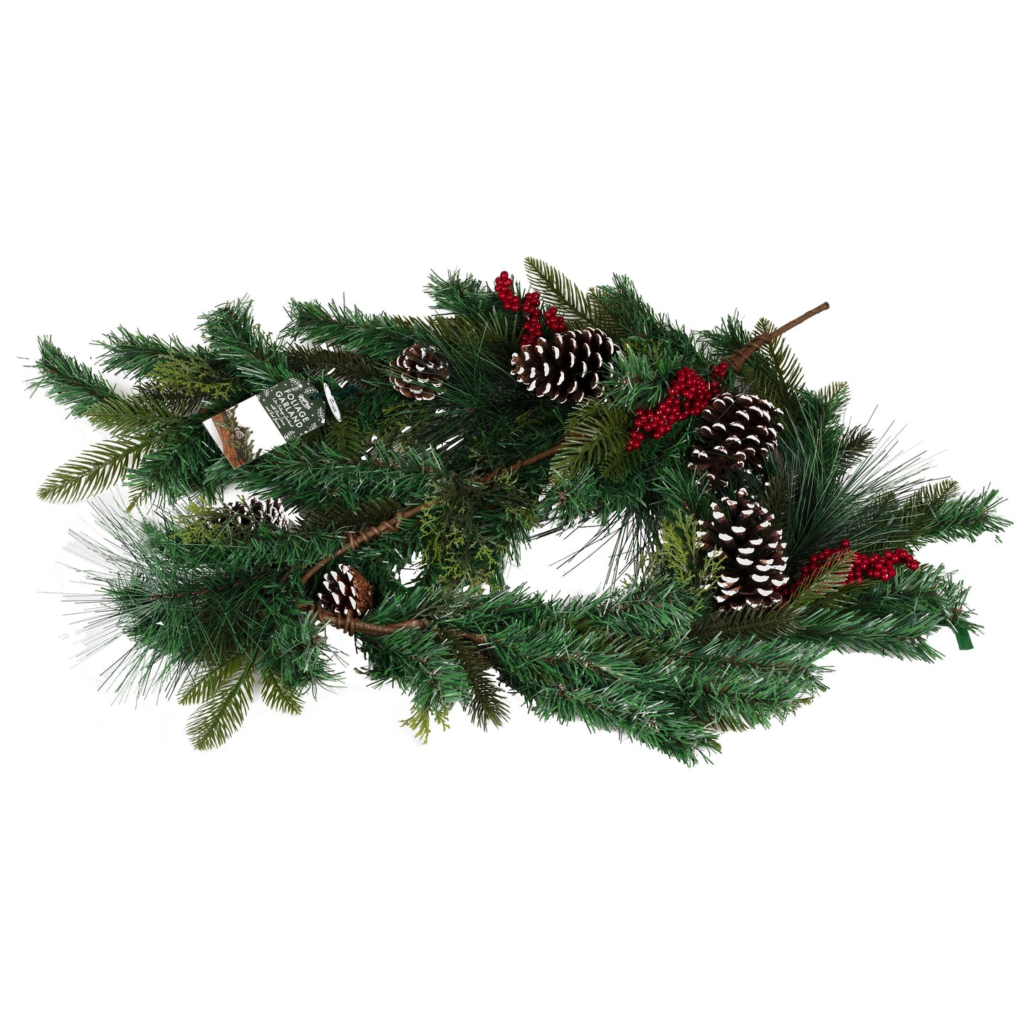 Foliage and Berries Christmas Garland
