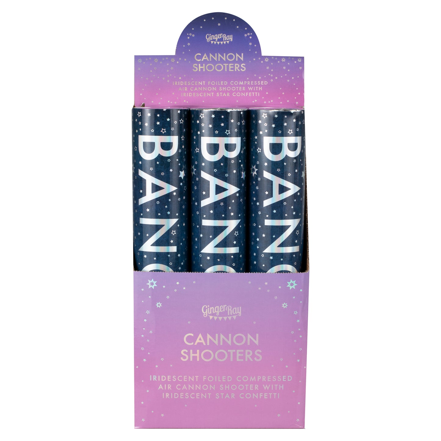 Giant Iridescent Compressed Air Confetti Cannon