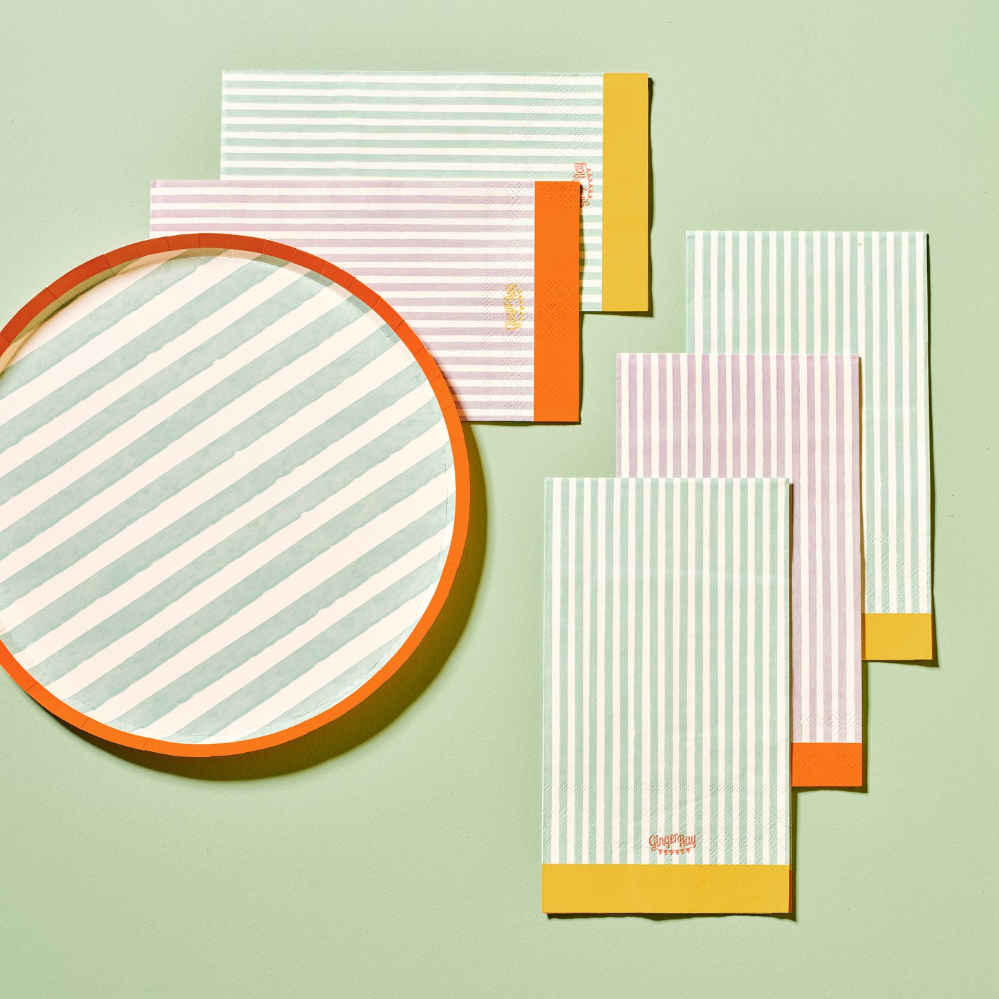 Multicoloured Striped Napkins