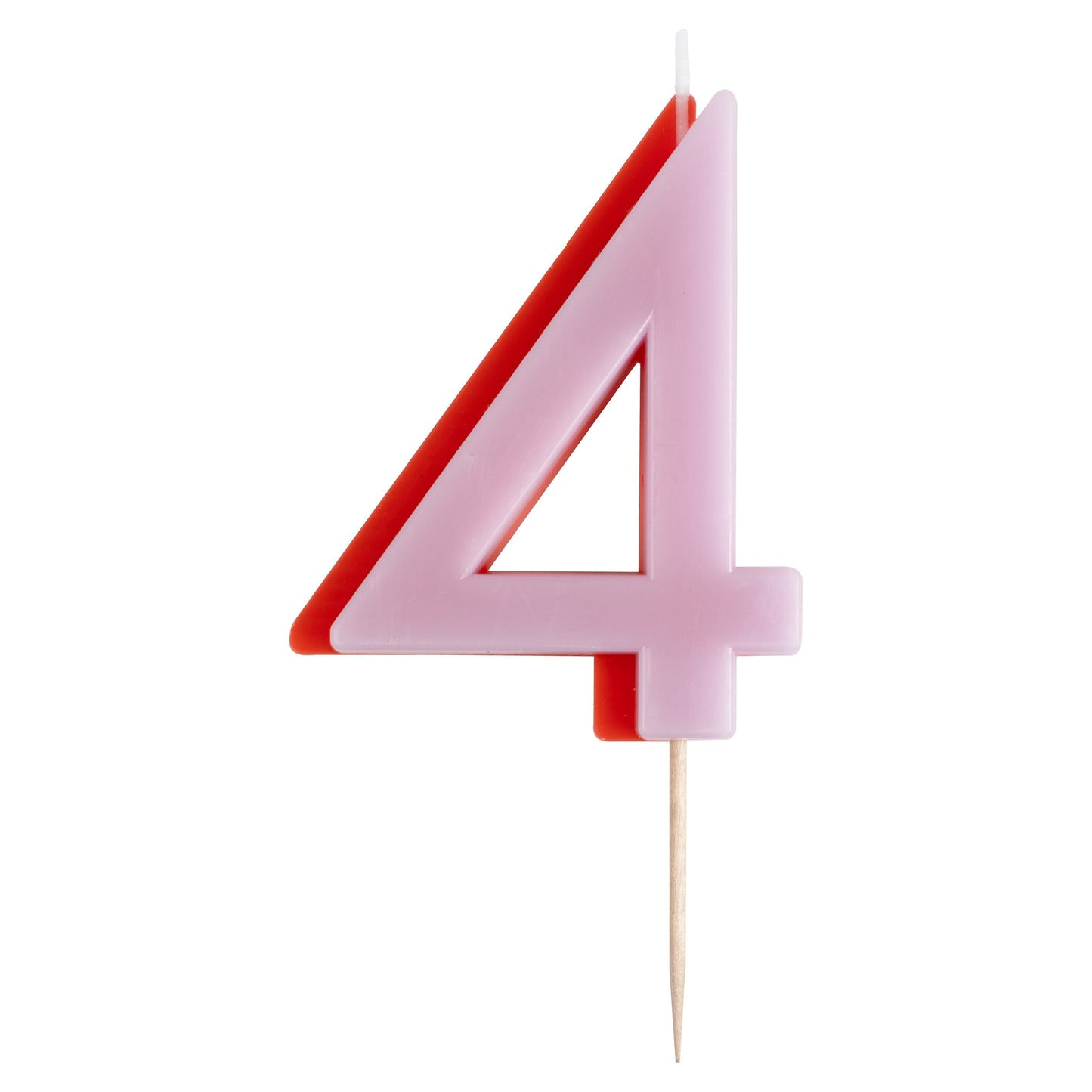 Lilac and Orange Number 4 Candle