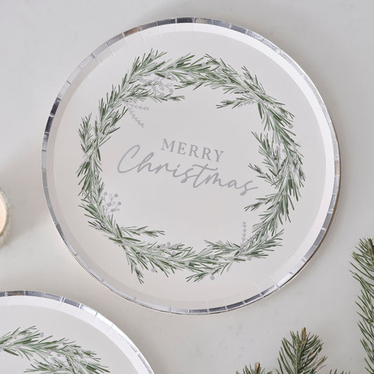Merry Christmas Paper Plates