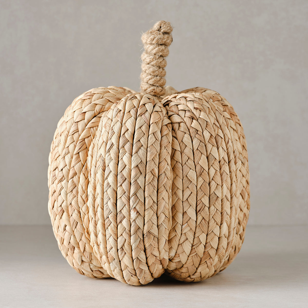 Large Woven Jute Pumpkin Decoration