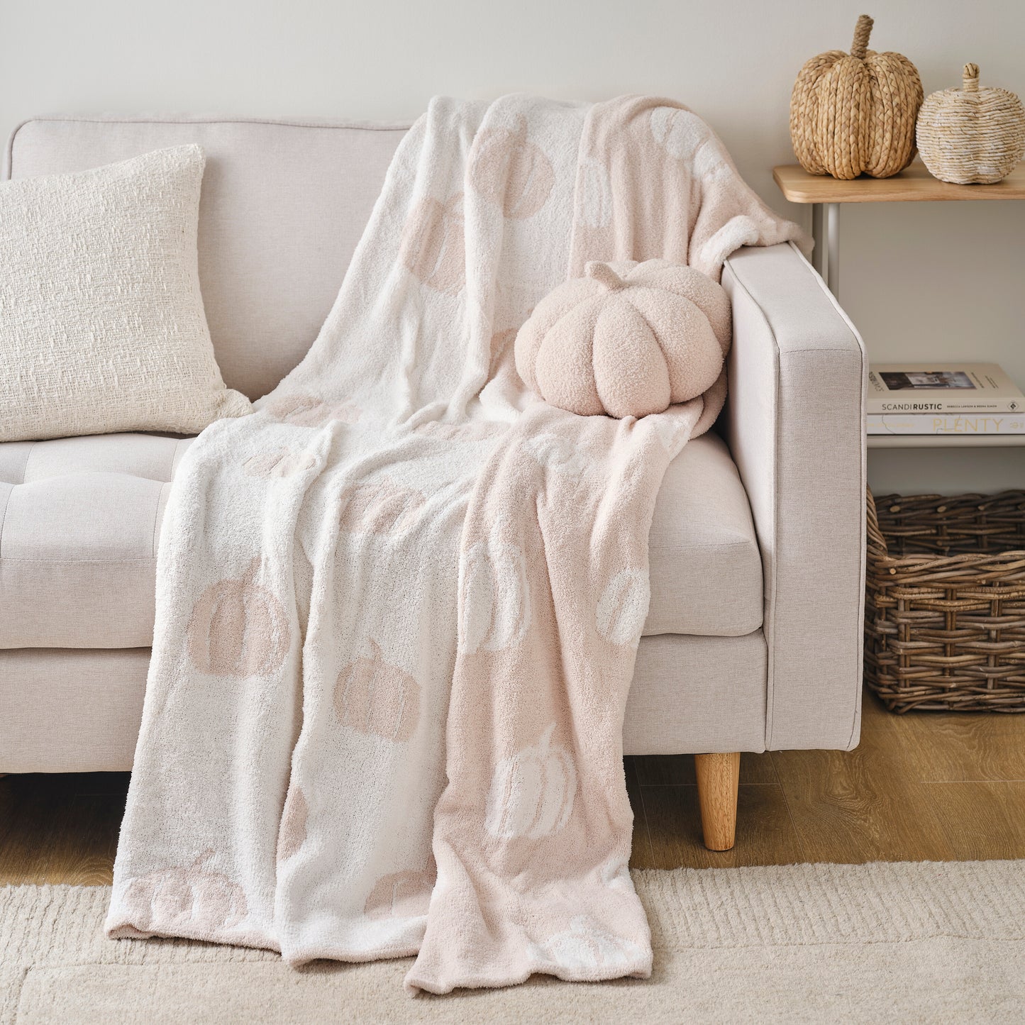 Cream Pumpkin Blanket