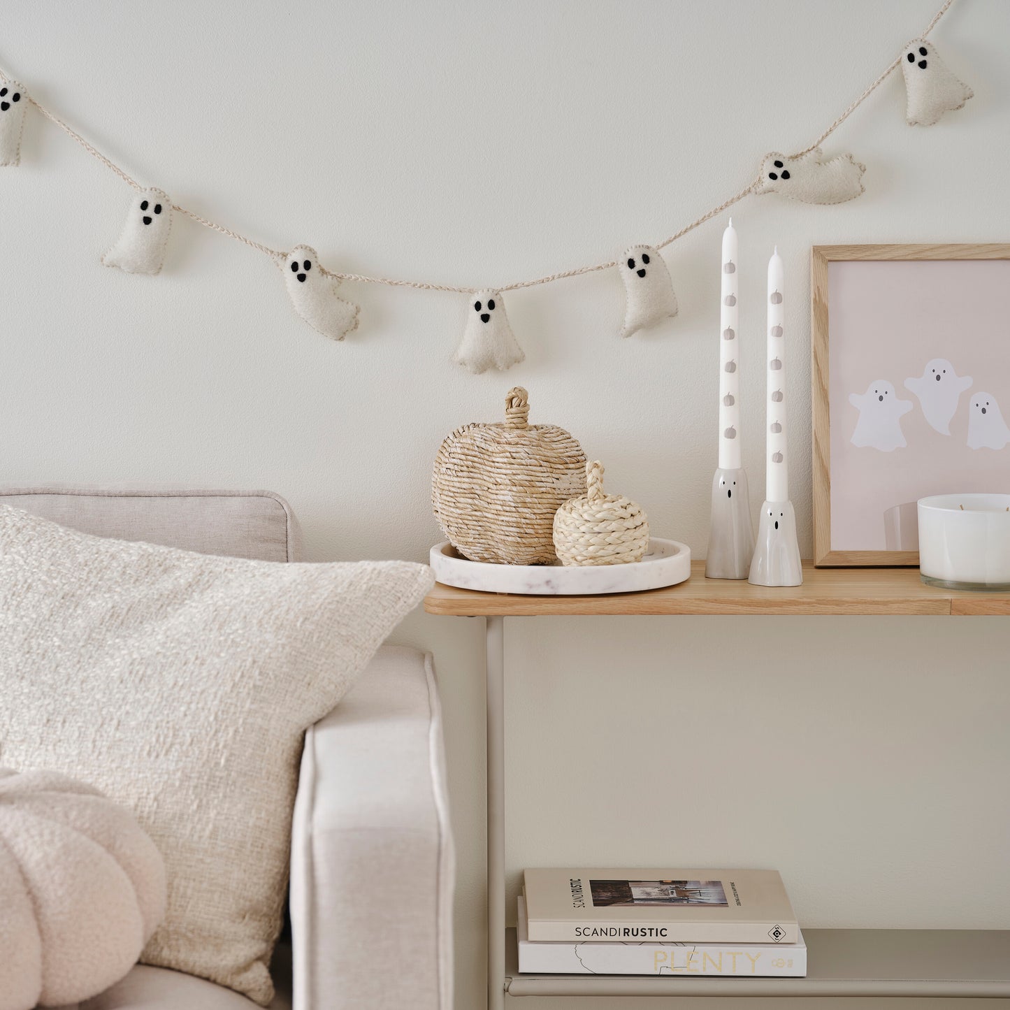 Felt Ghost Halloween Bunting