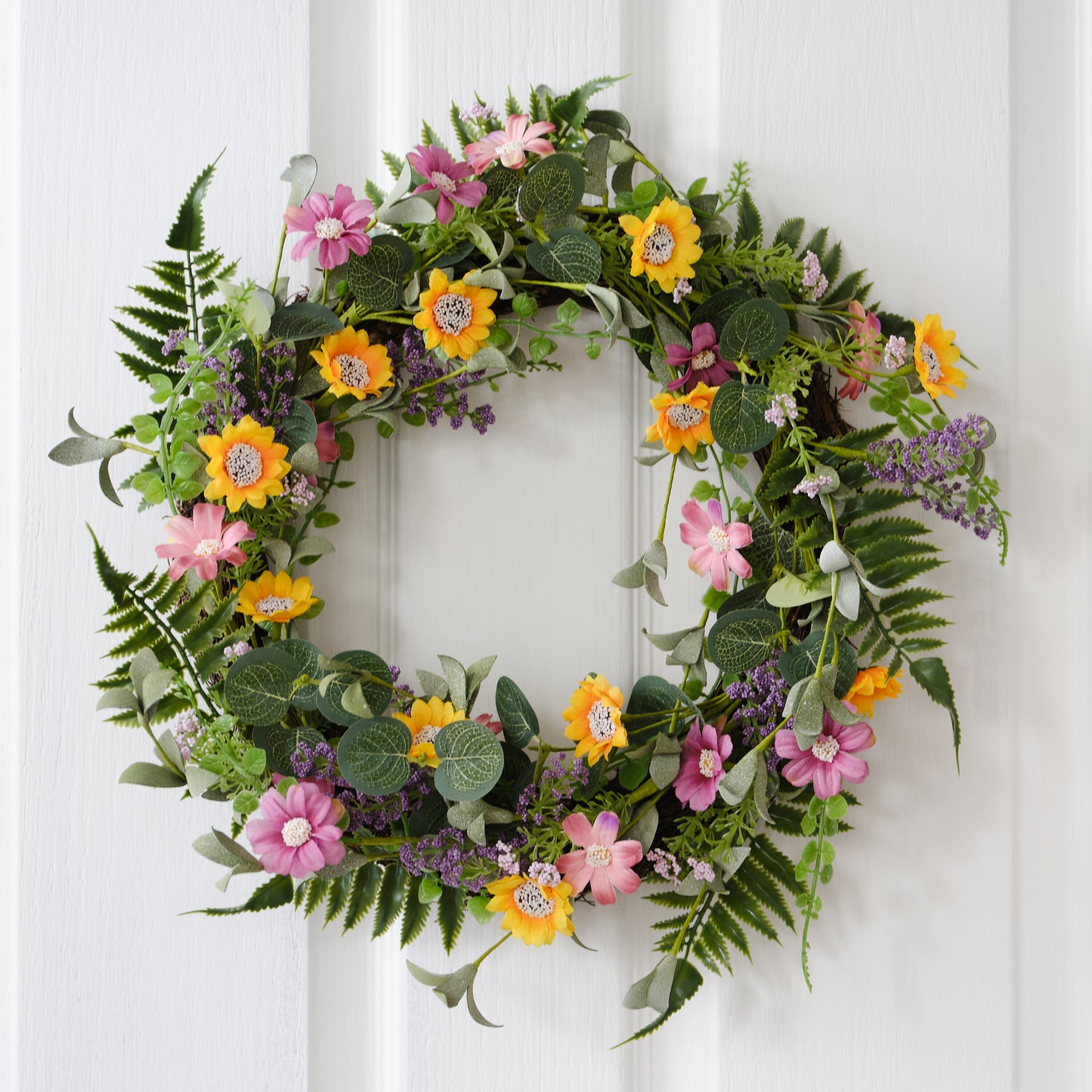 Floral Foliage Spring Wreath