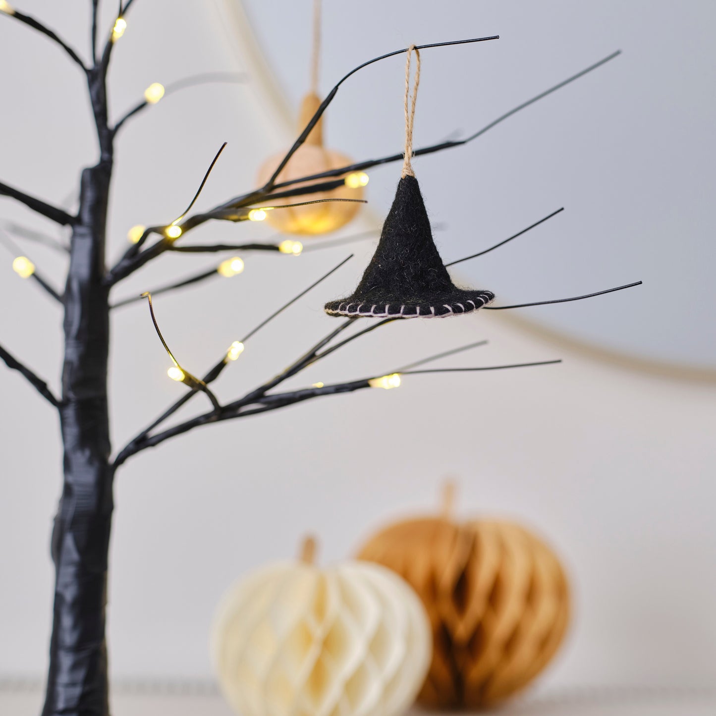 Felt Witches Hat Halloween Tree Decoration