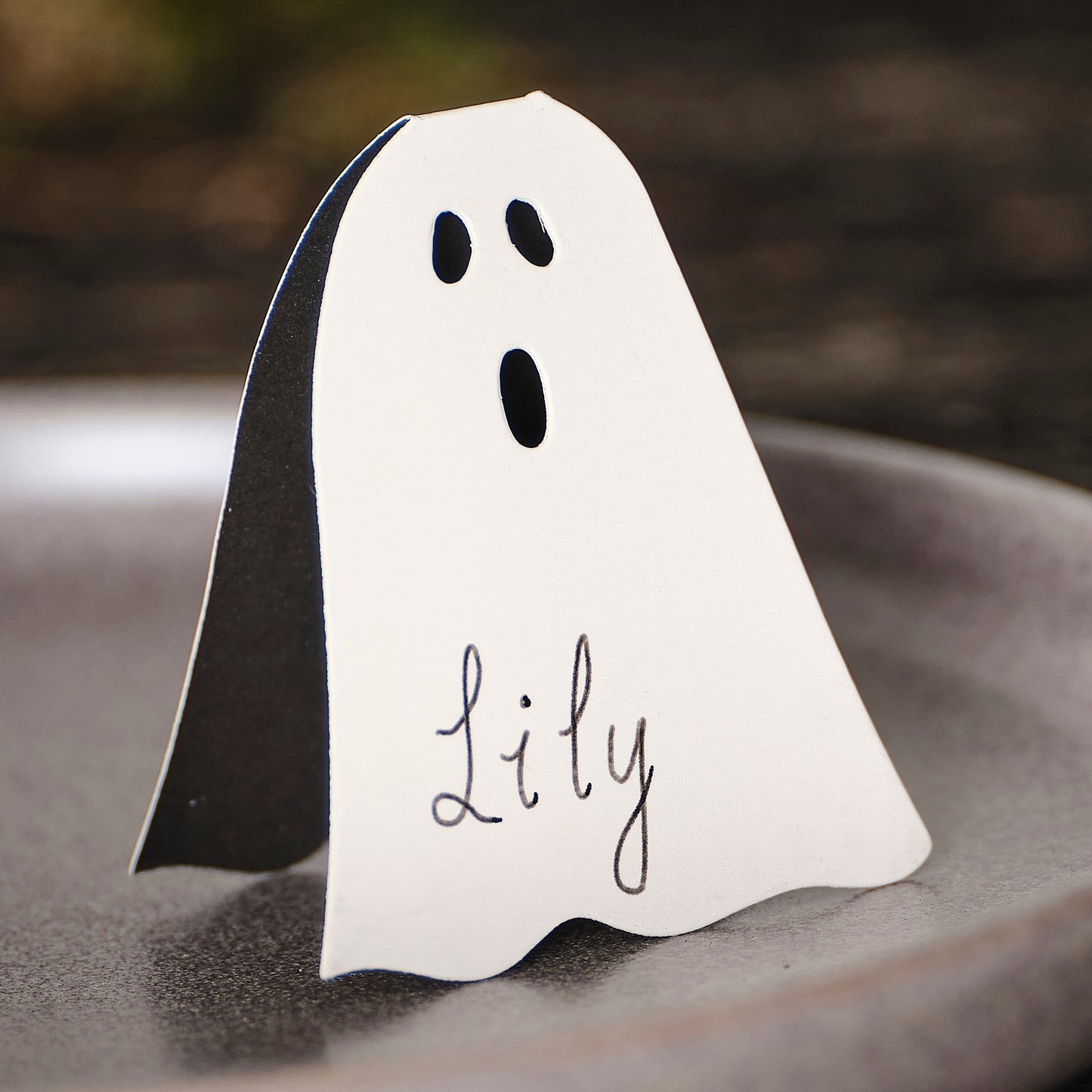 Ghost Halloween Paper Place Cards