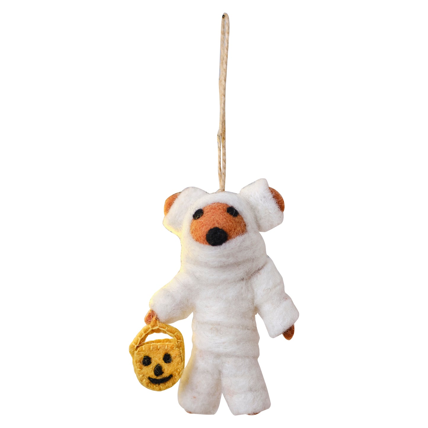 Felt Mummy Bear Hanging Halloween Tree Decoration