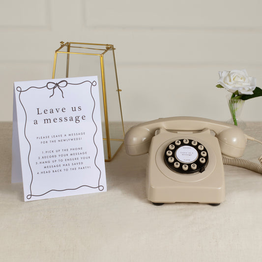 Telephone Wedding Audio Guest Book