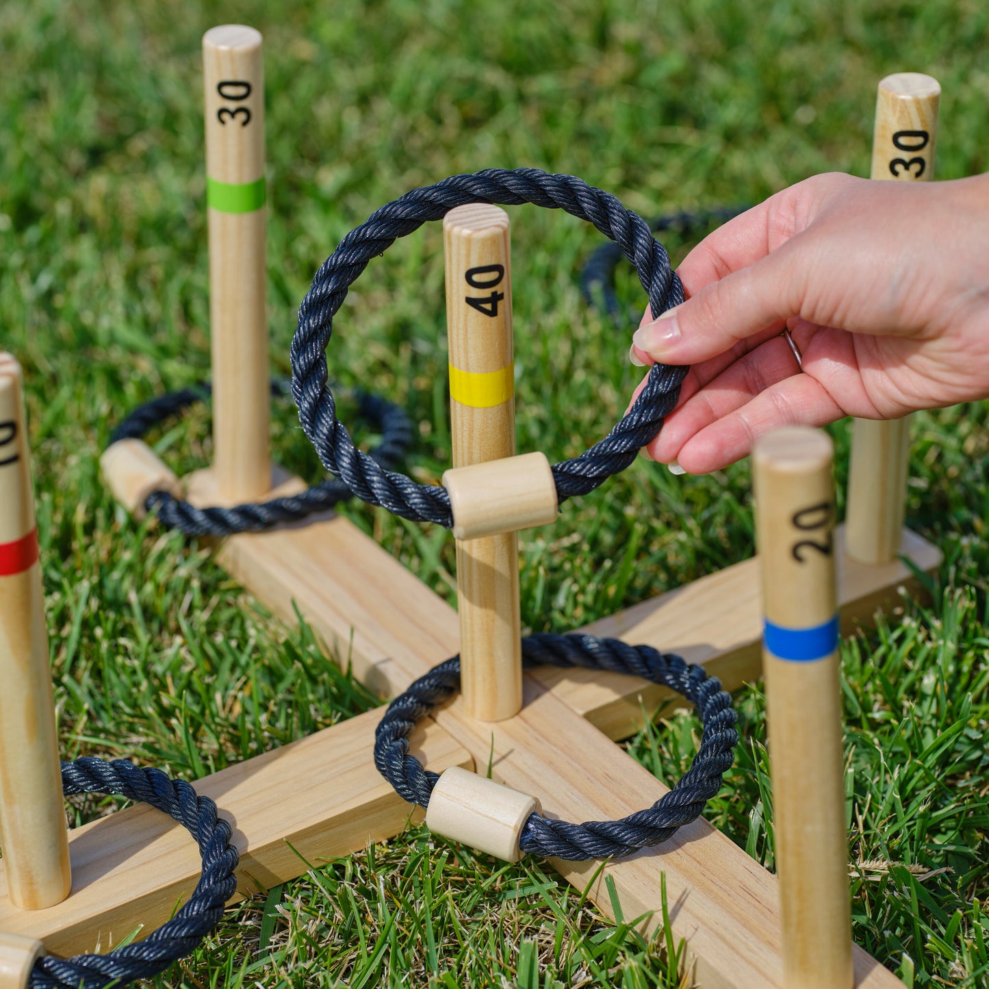 Outdoor Wedding Ring Toss Party Game