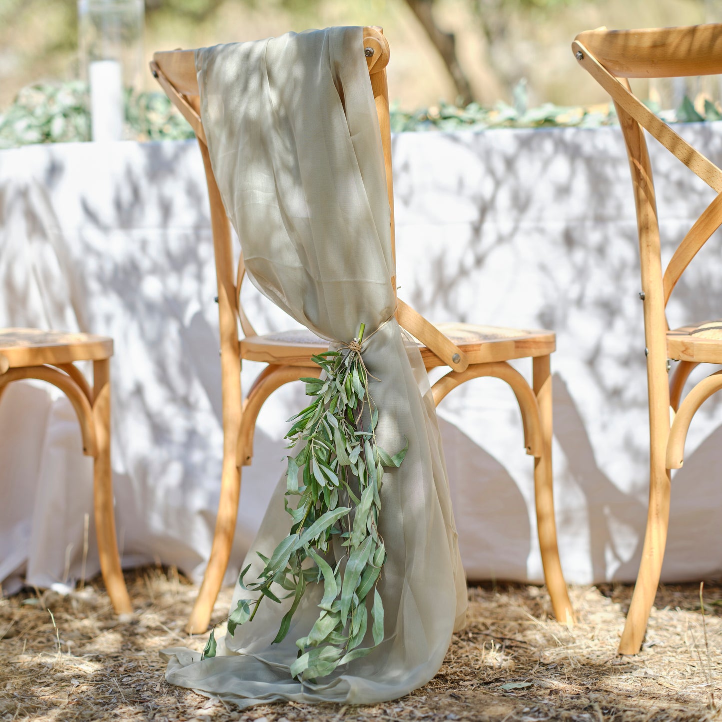 Sage Fabric Table Runner