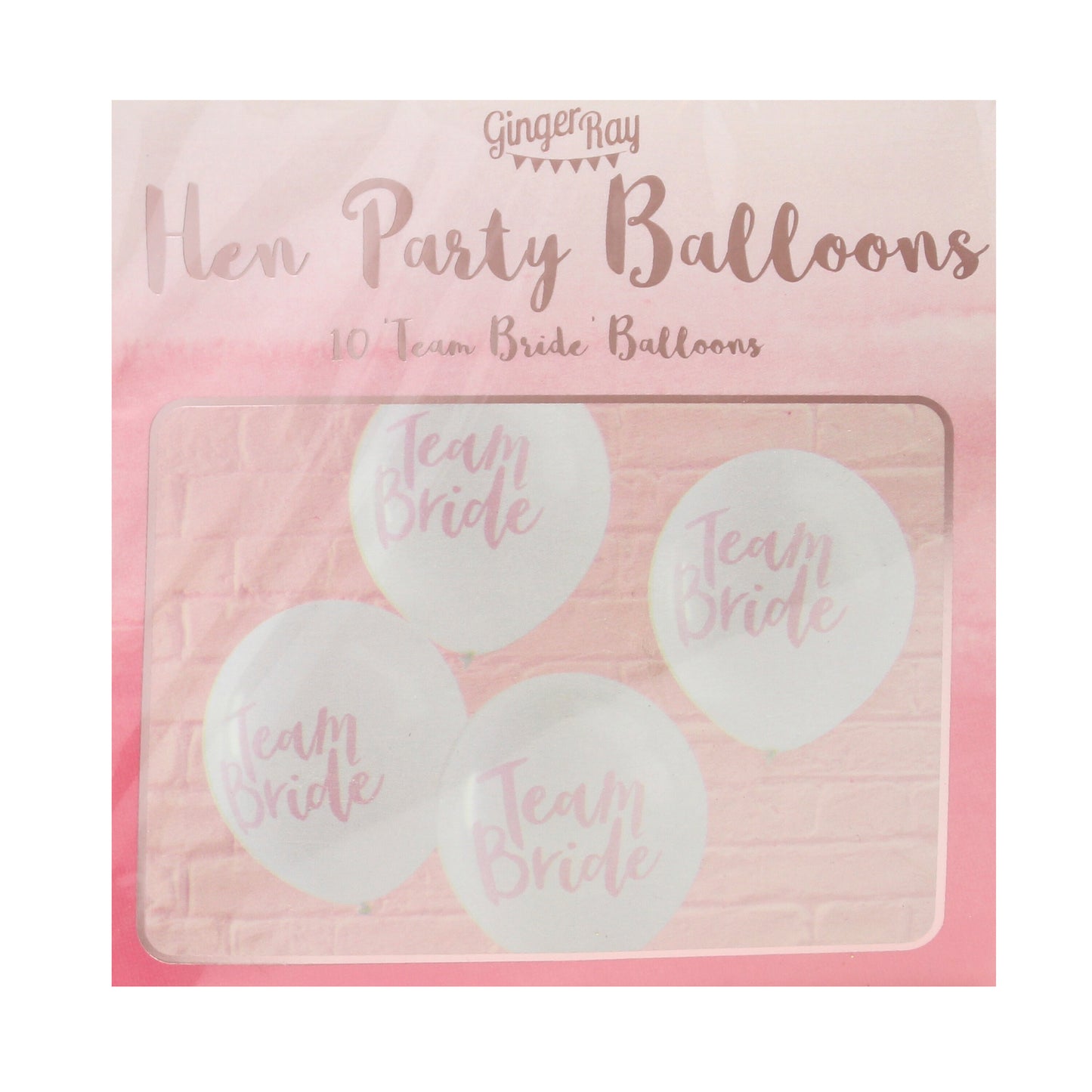 Pink & White Hen Party Balloons