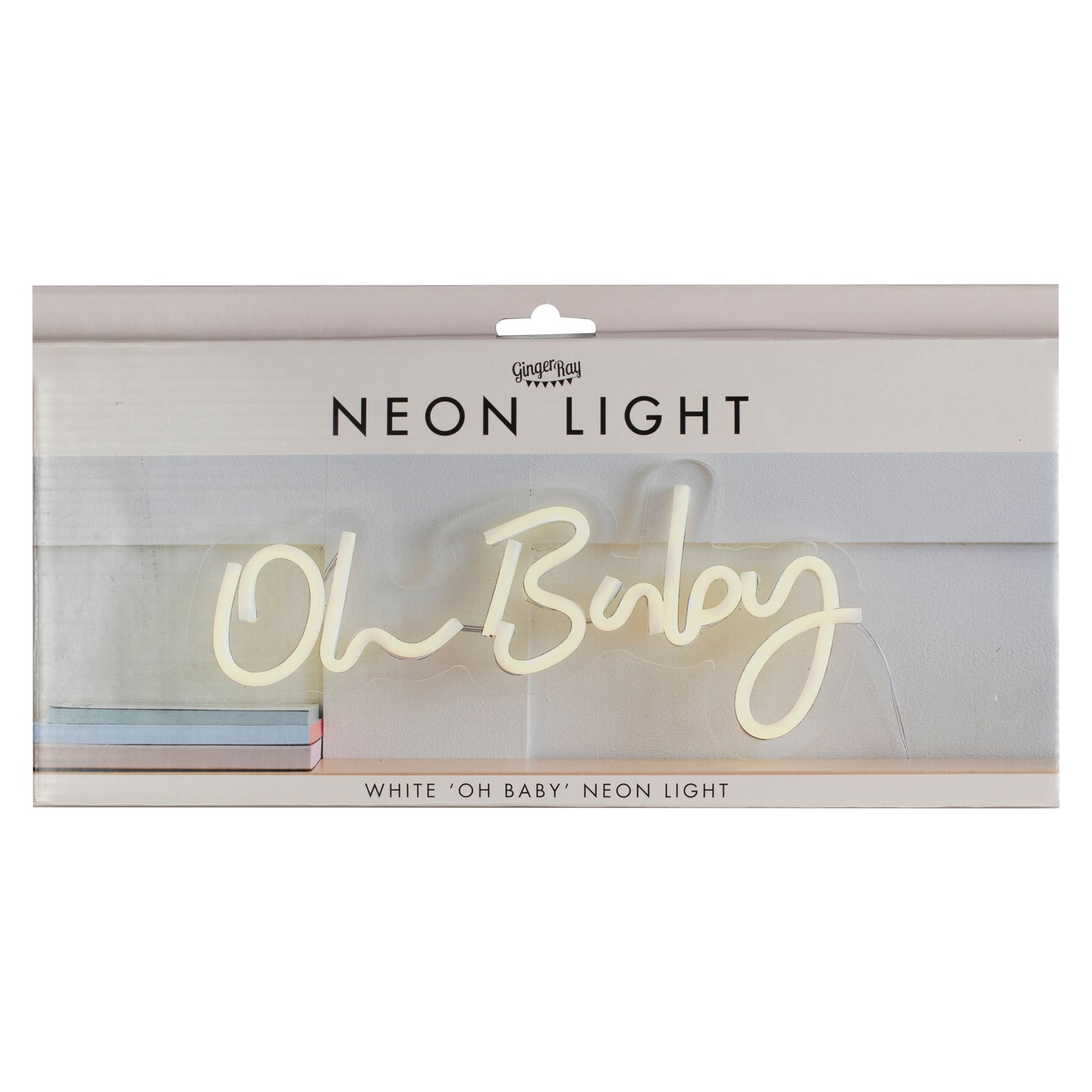 White Oh Baby Neon Sign