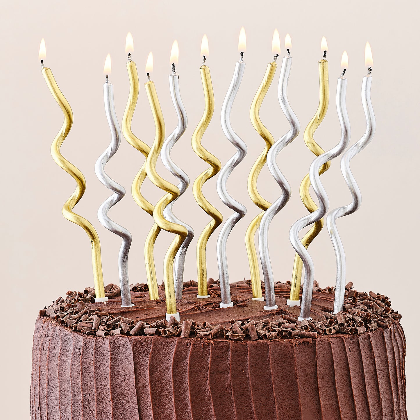 Metallic Twist Birthday Candles