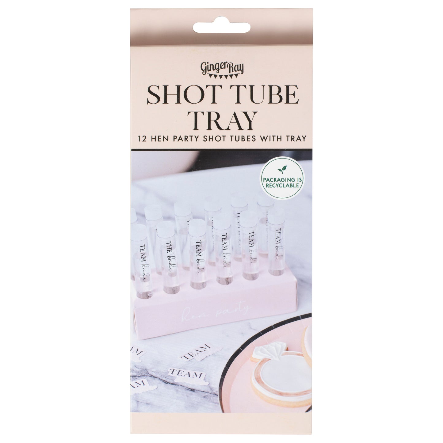 Team Bride Hen Party Shots with Tray