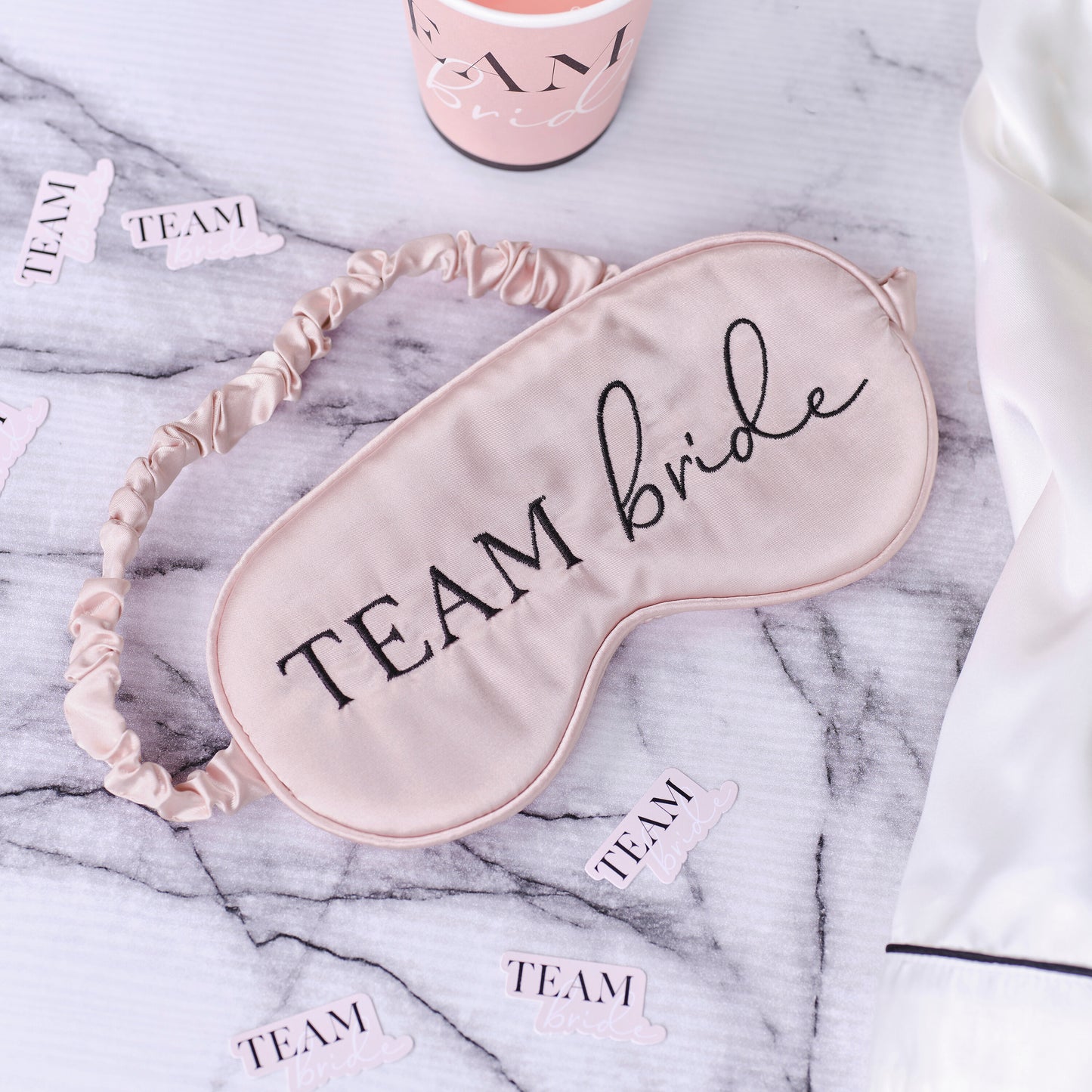 Pink Team Bride Eye Mask