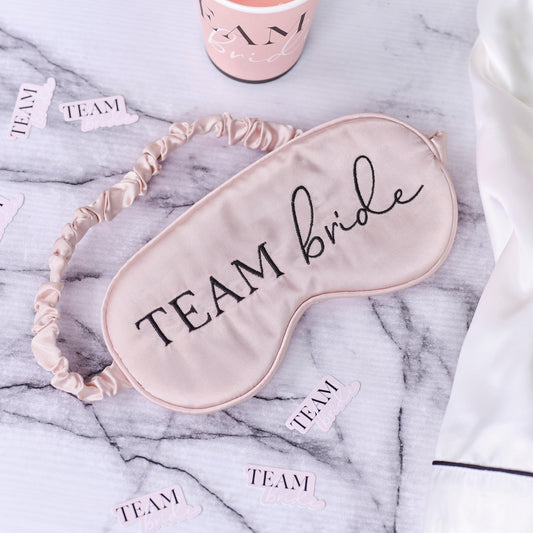 Pink Team Bride Eye Mask