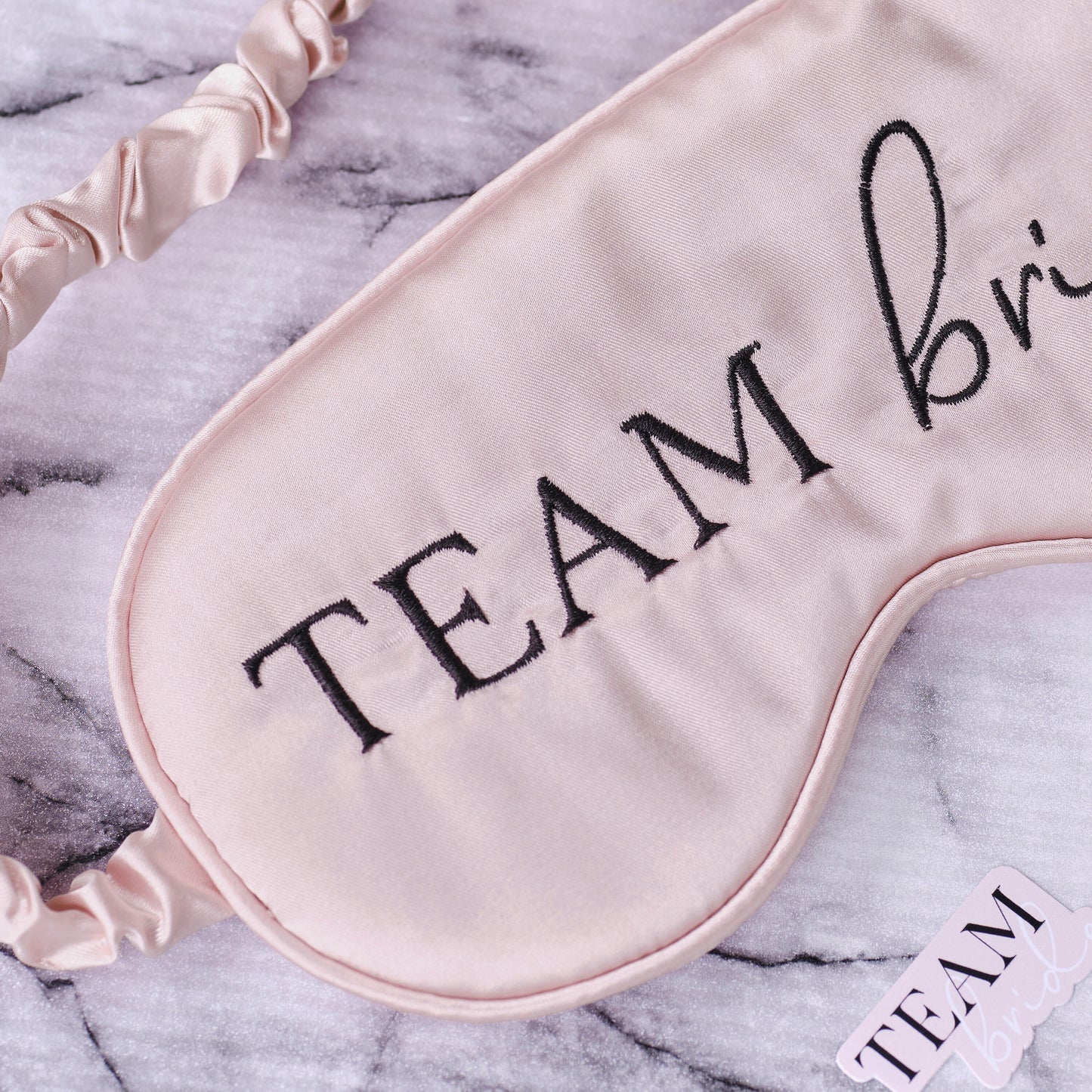 Pink Team Bride Eye Mask