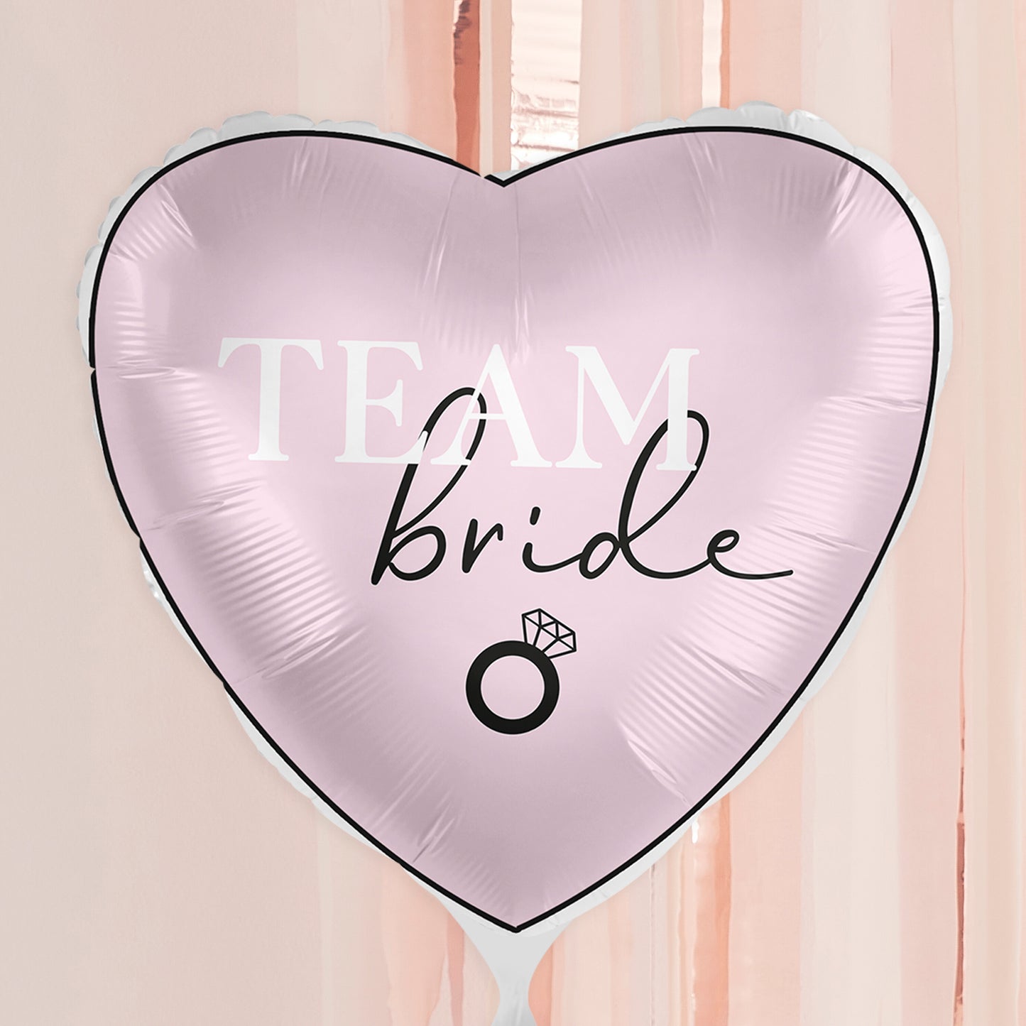 Team Bride Pink Heart Hen Party Balloon