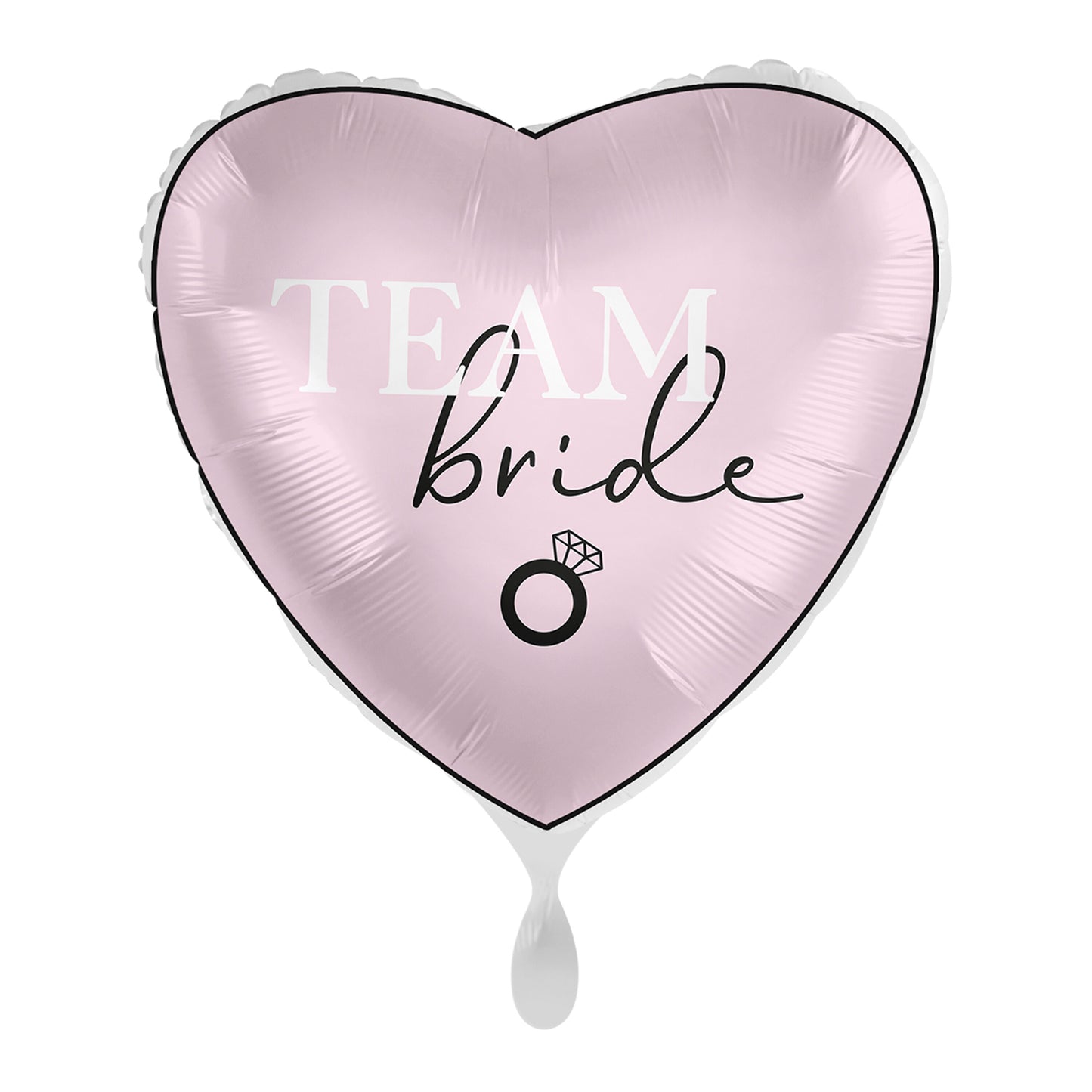 Team Bride Pink Heart Hen Party Balloon