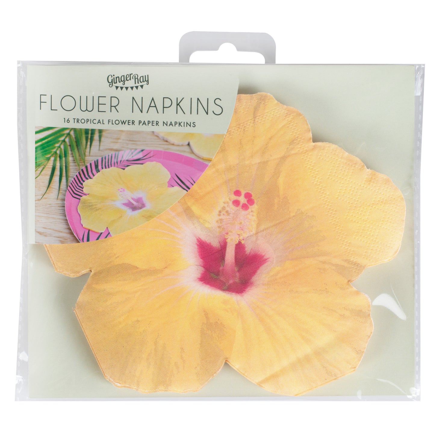 Hawaiian Tiki Tropical Flower Paper Party Napkins