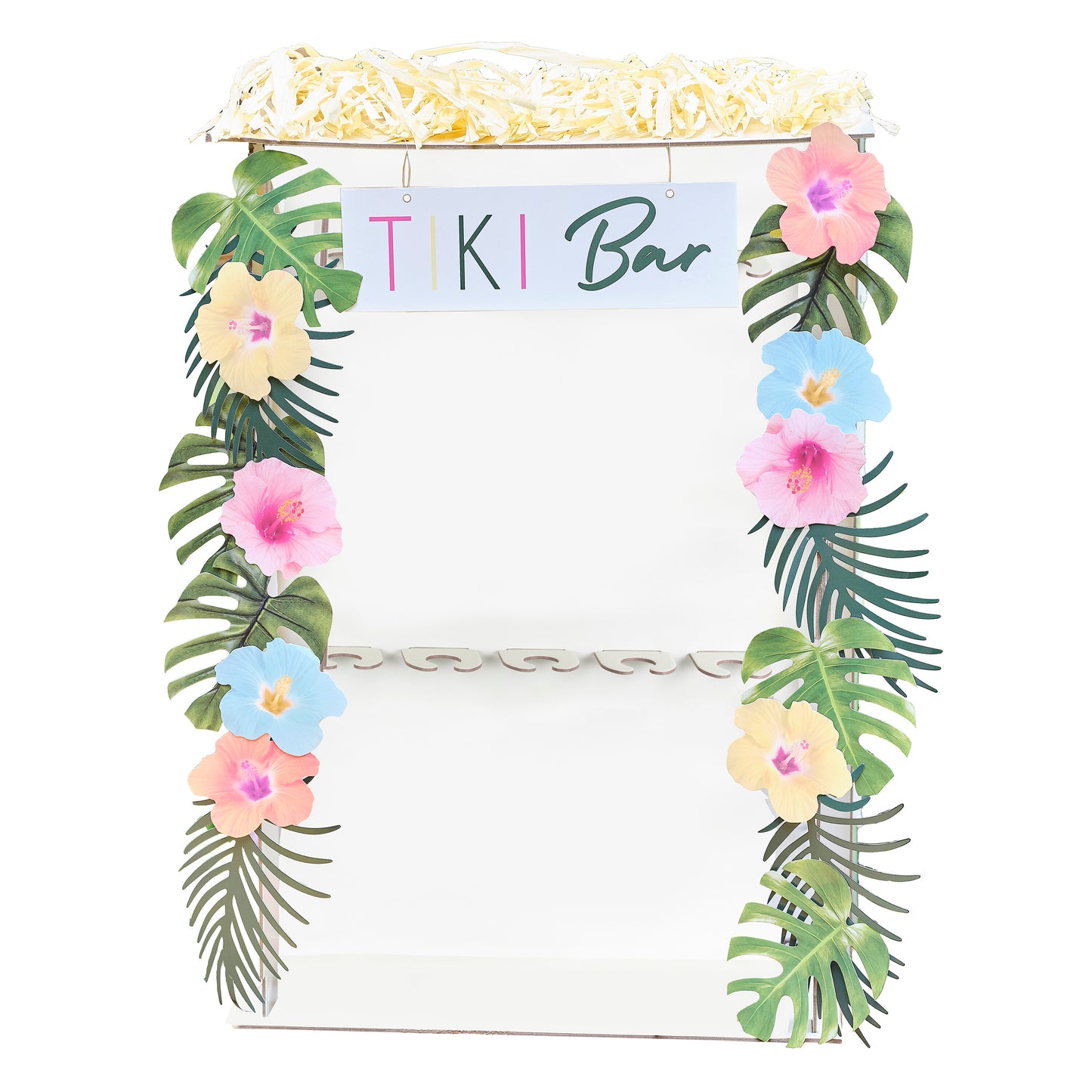 Hawaiian Tiki Bar Drinks Stand with Grazing Board