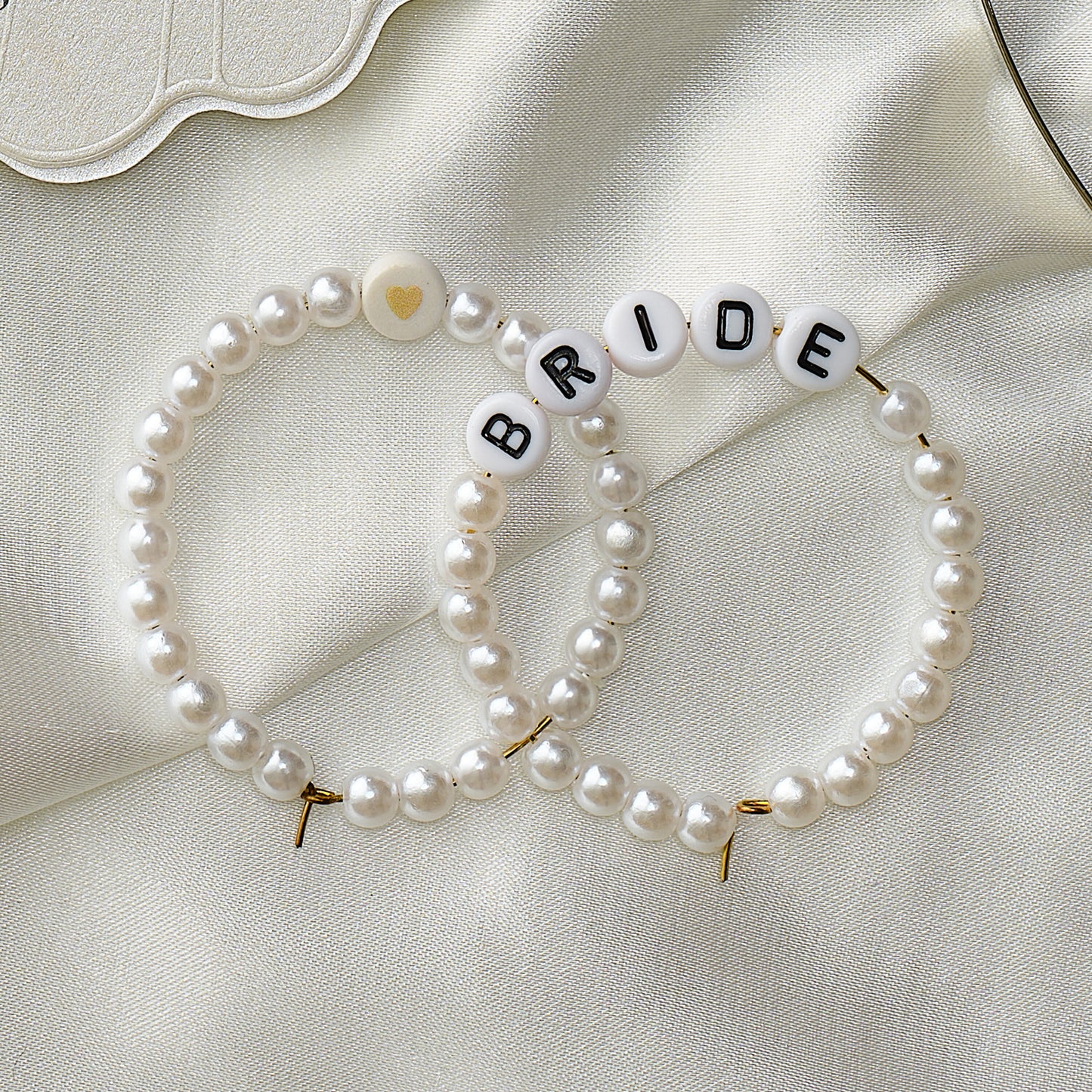 White Beaded Hen Party Drinks Markers