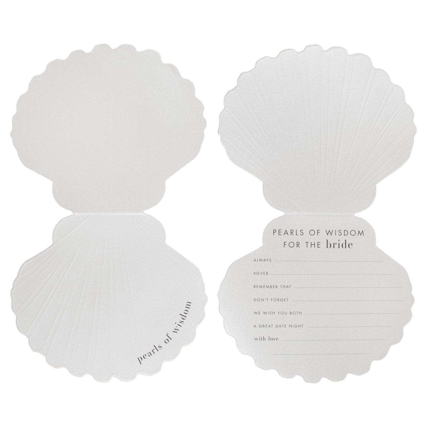 'Pearls of Wisdom' Advice for the Bride Cards