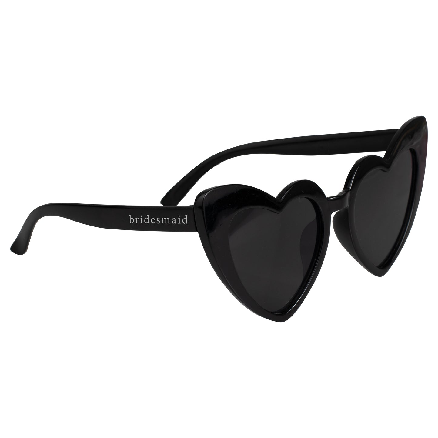 Black Heart Shaped Bridesmaid Glasses