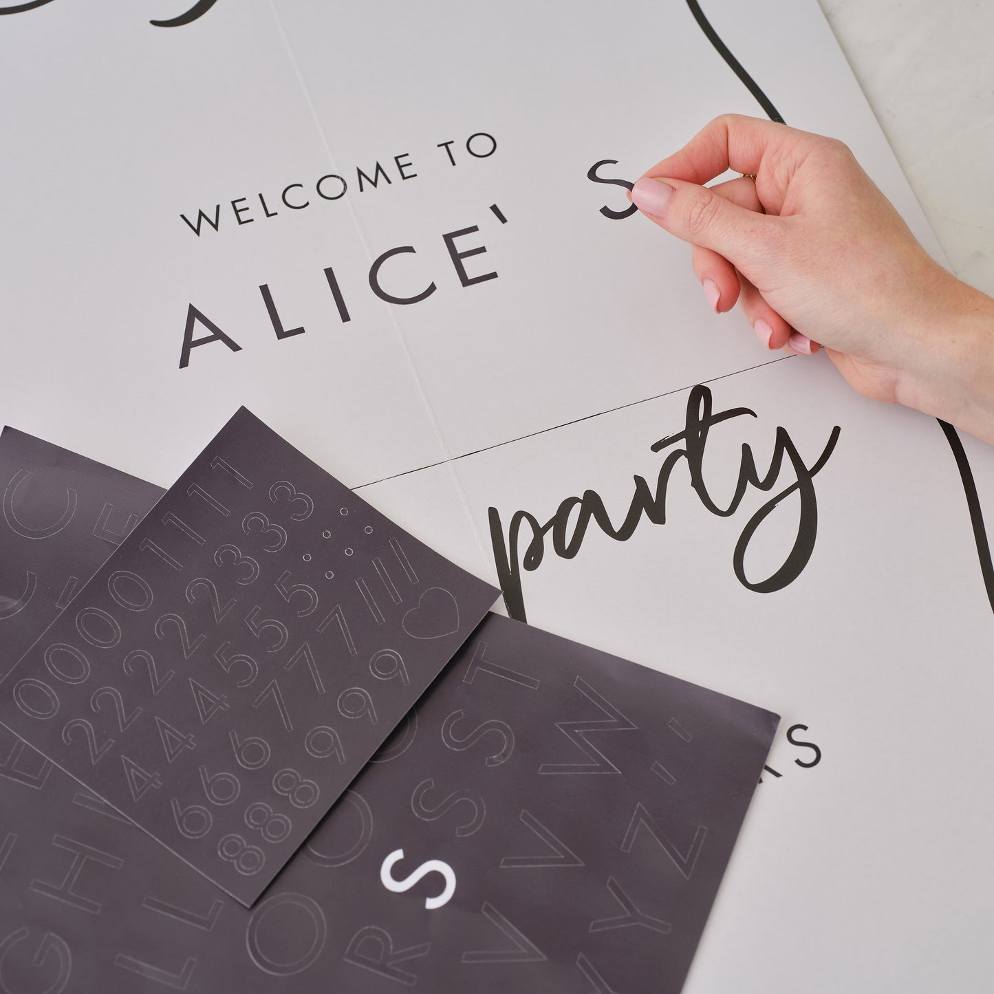 Customisable Hen Party Welcome Sign with Stickers