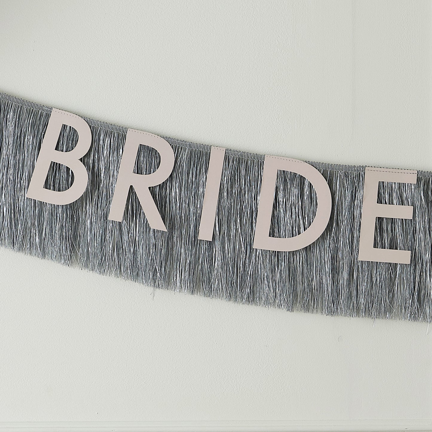Silver Fringe 'Bride to Be' Bunting