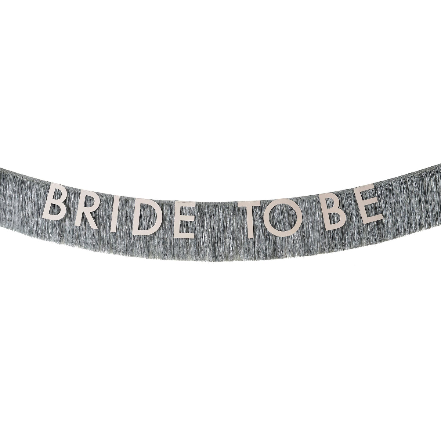 Silver Fringe 'Bride to Be' Bunting