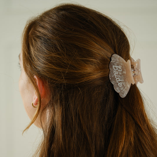 Pearlised Shell 'Bride' Hair Clip