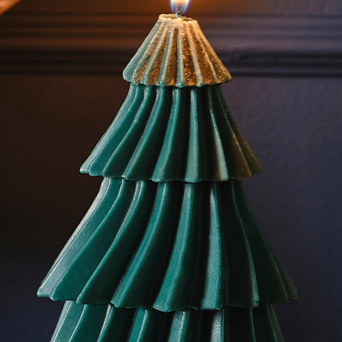 Green Tree Shaped Christmas Candle