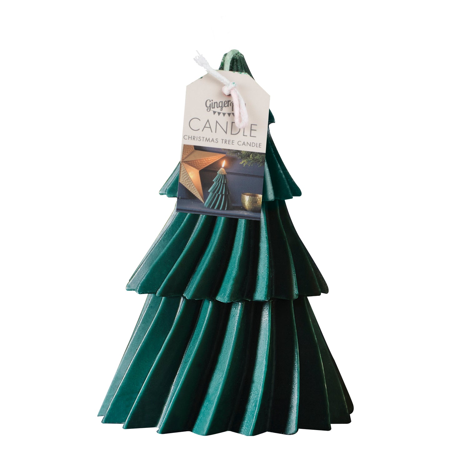 Green Tree Shaped Christmas Candle