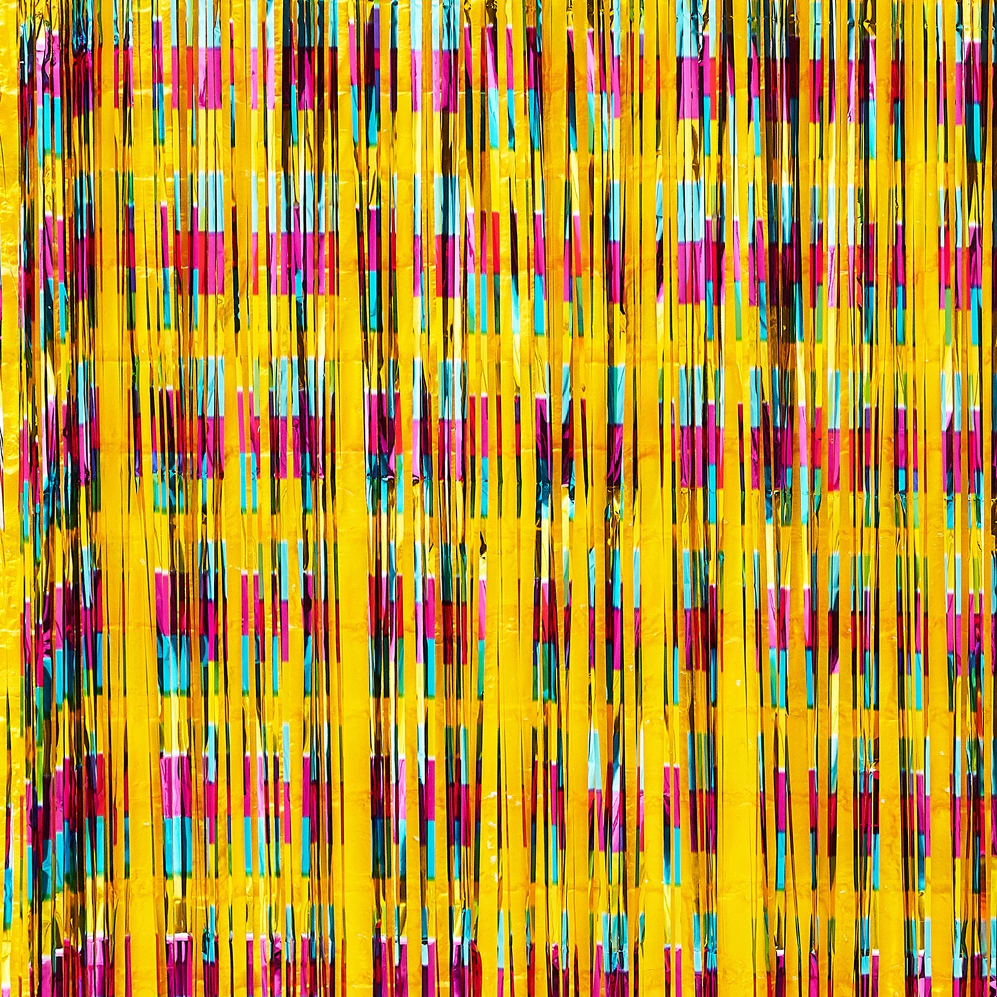 Multi Coloured Foil Curtain Backdrop