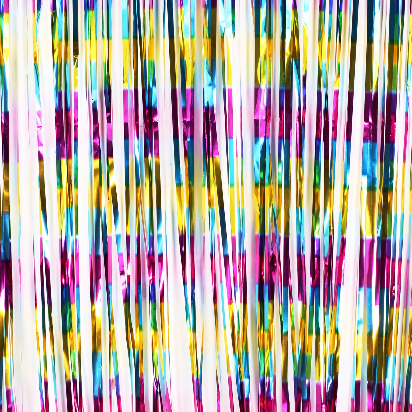 Multi Coloured Foil Curtain Backdrop