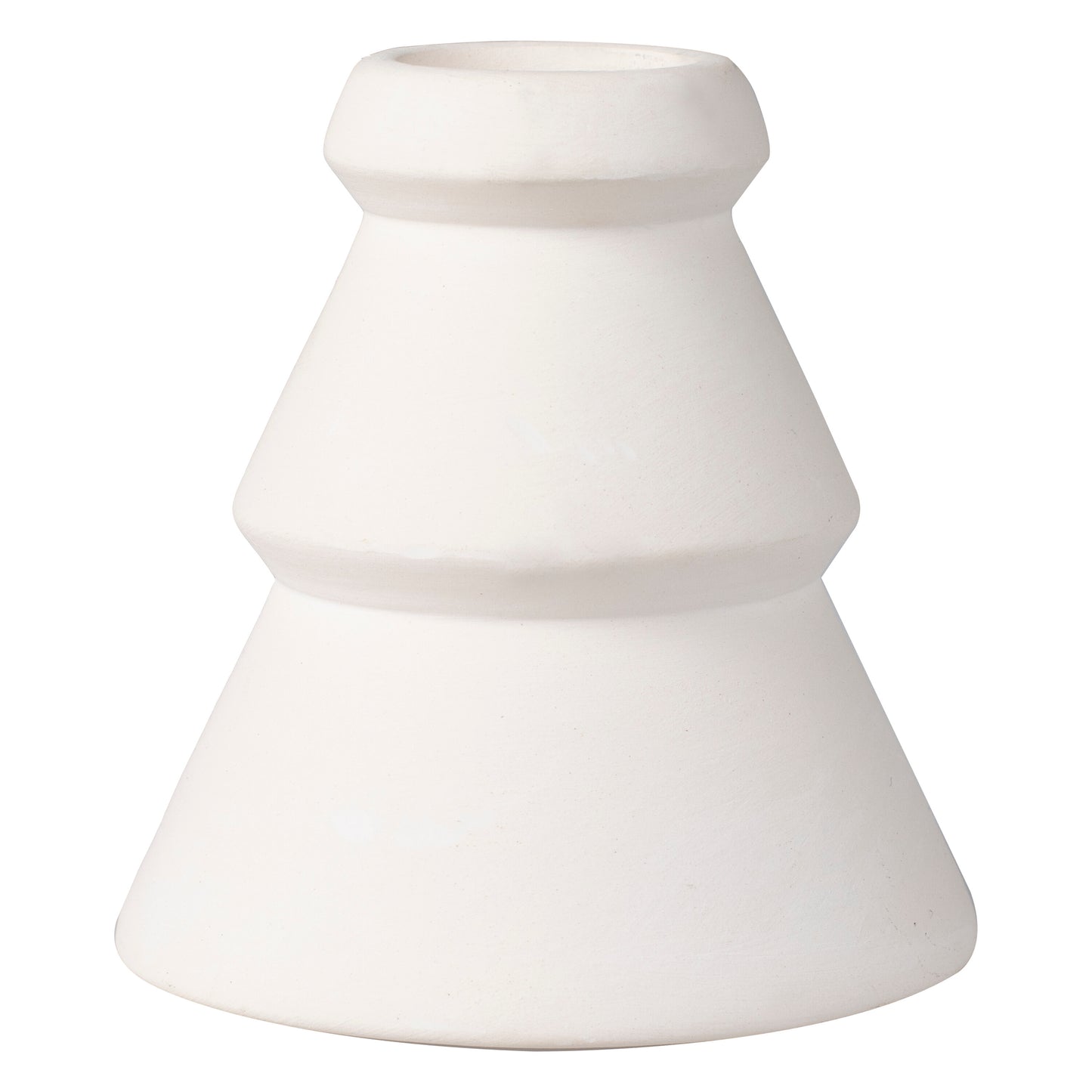 White Ceramic Tree Christmas Candle Holder