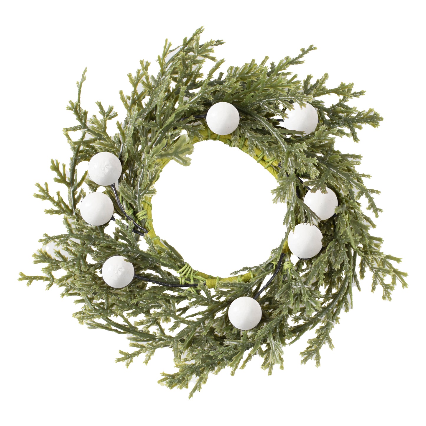 Foliage Christmas Napkin Rings with Berries