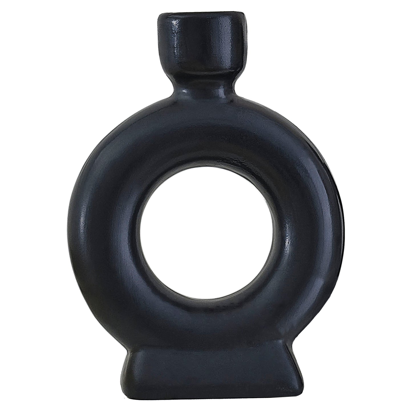 Black Ceramic Candle Holders
