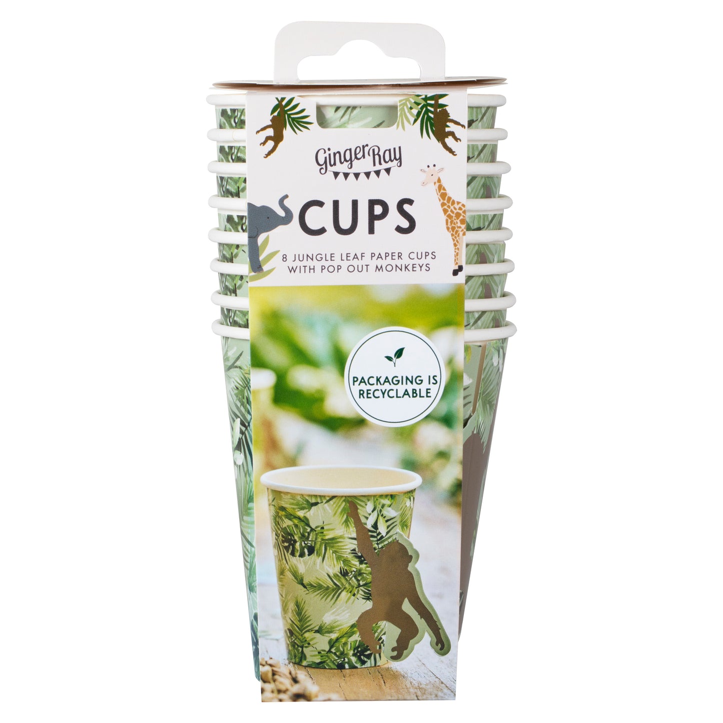 Monkey Party Paper Cups