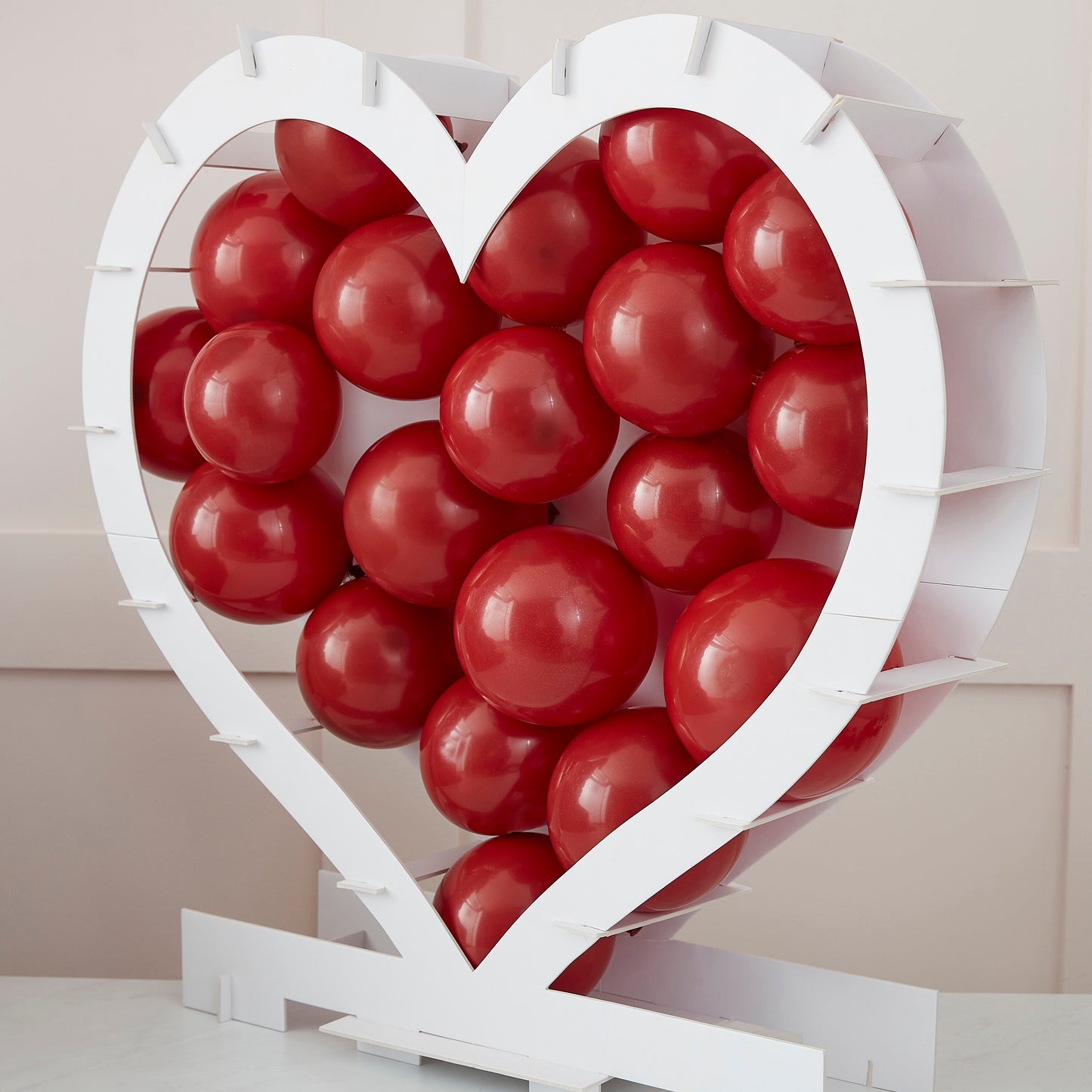 Heart Shaped Balloon Mosaic Stand