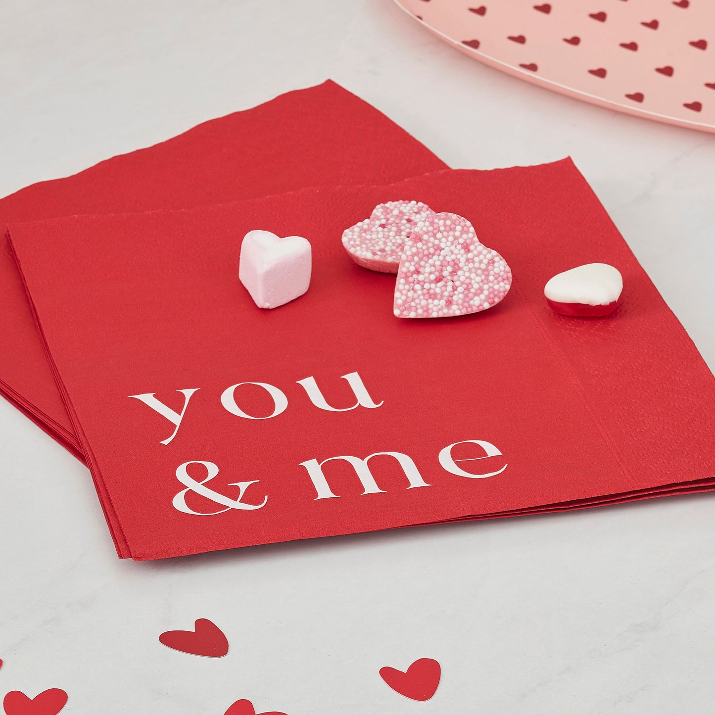 You & Me Valentines Napkins