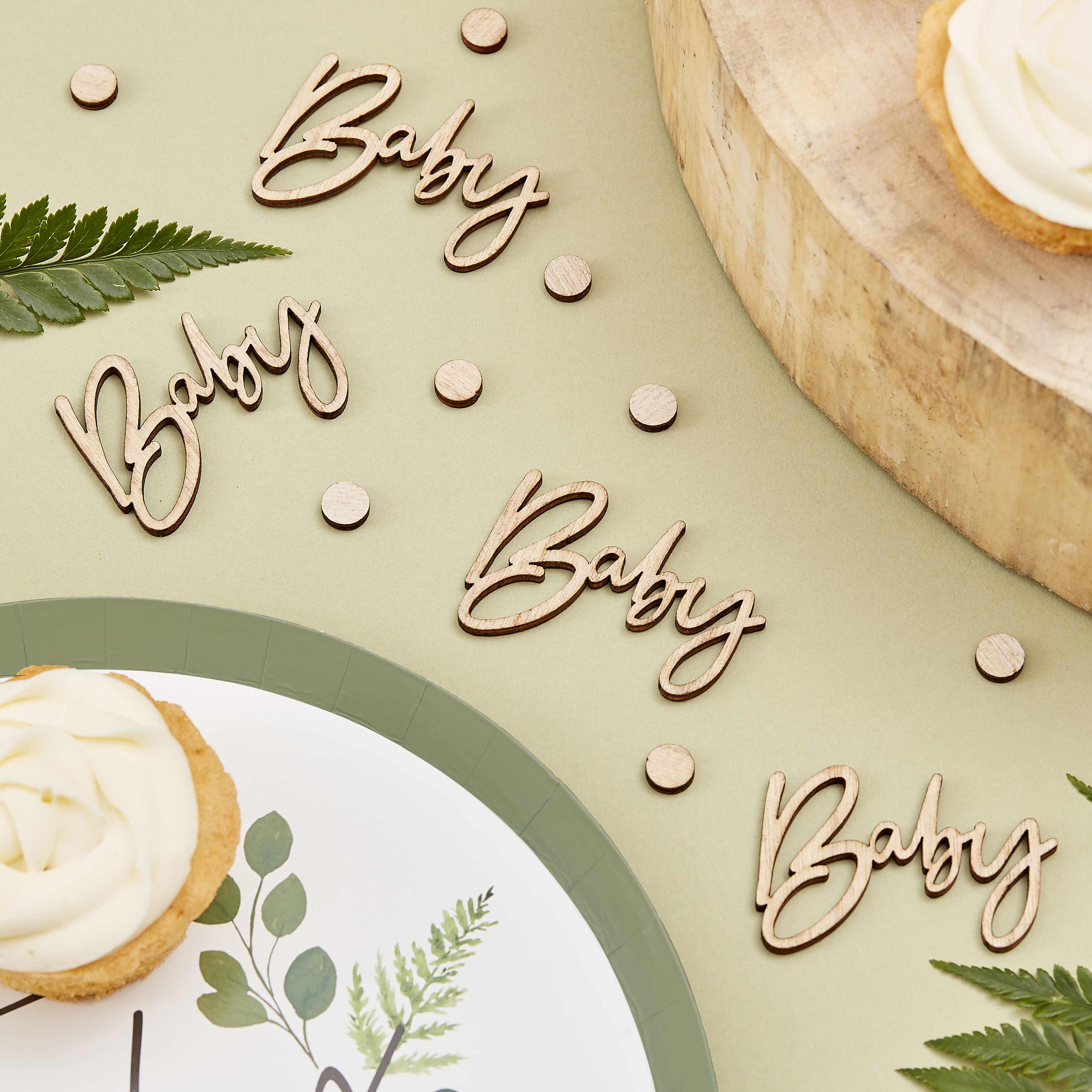 Wooden Baby Shower Confetti  | Ginger Ray