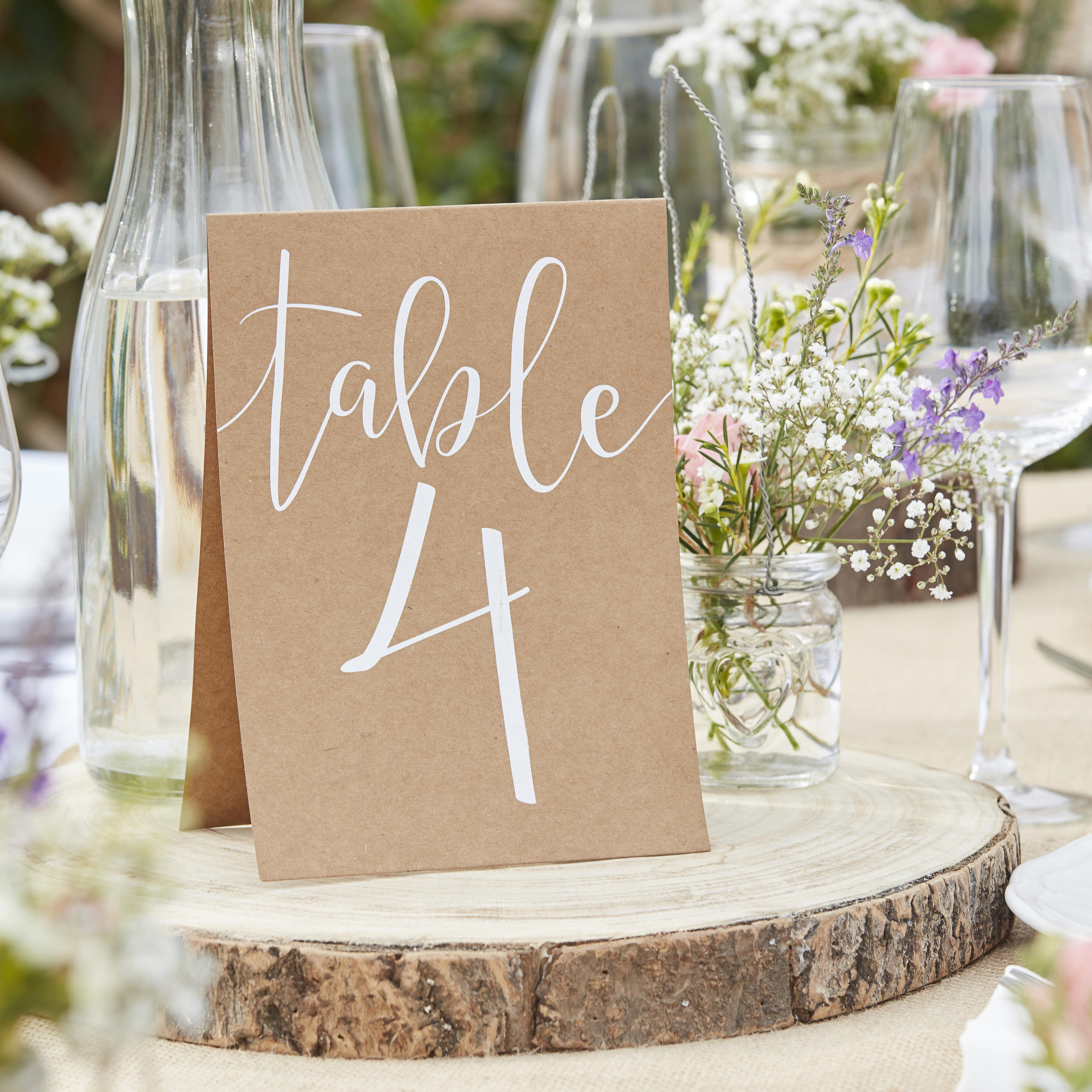 Rustic Wedding Table Numbers 1 12, How Big Are Wedding Table Numbers