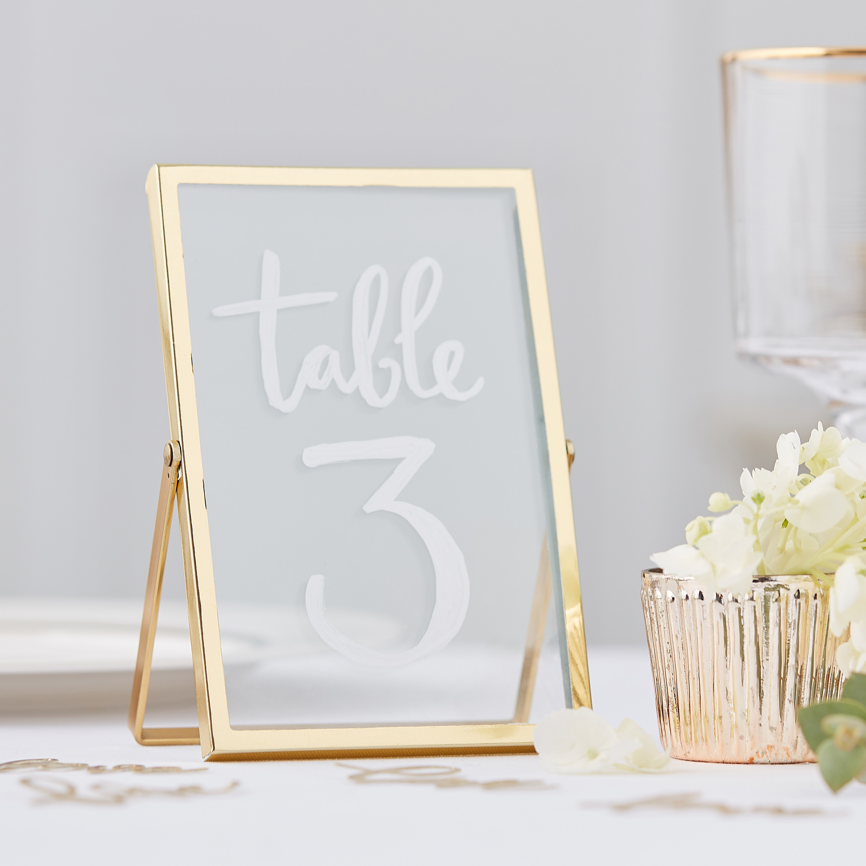 Gold Free Standing Wedding Photo Frames Ginger Ray Ginger Ray