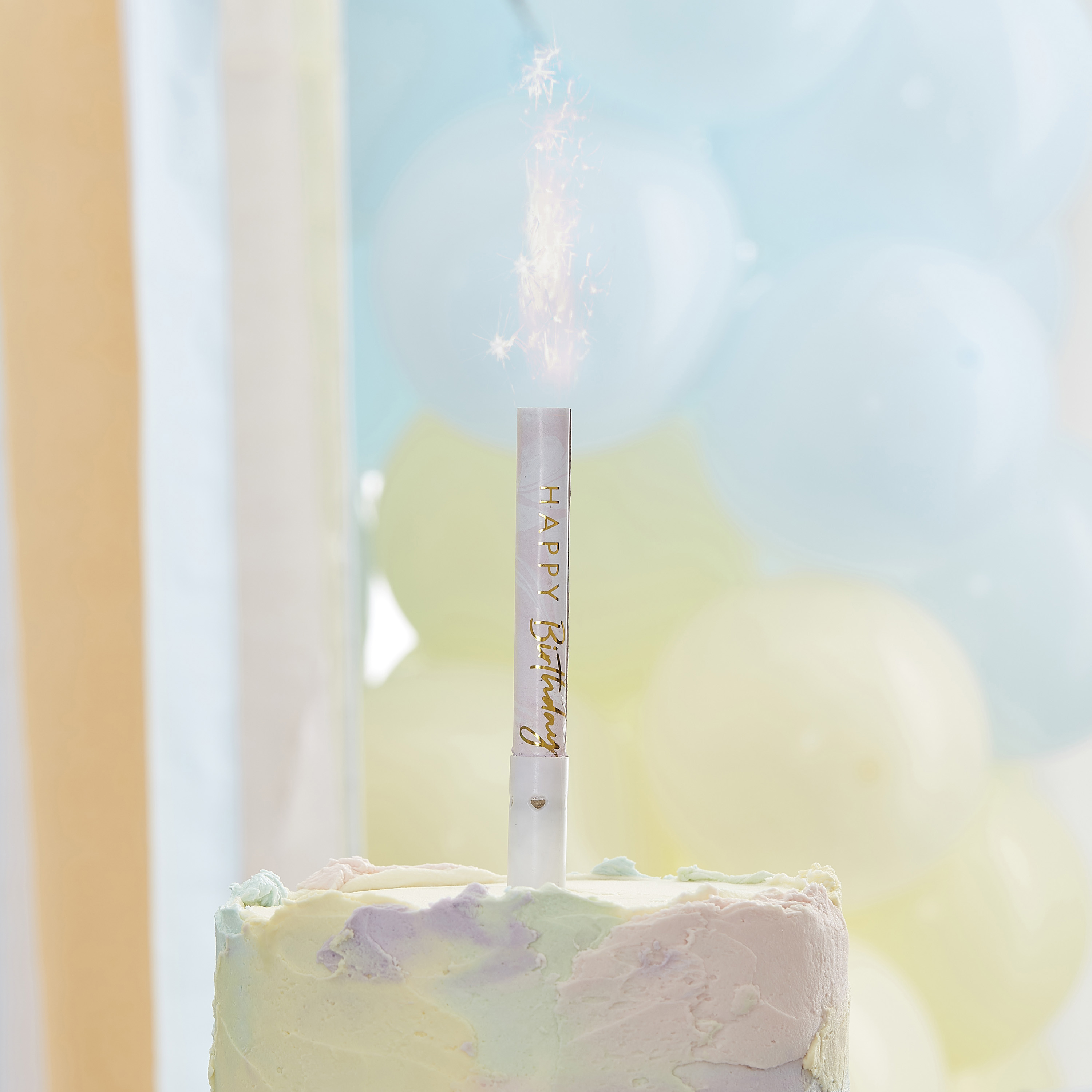 Musical Happy Birthday Sparkler Candle Fountain Ginger Ray