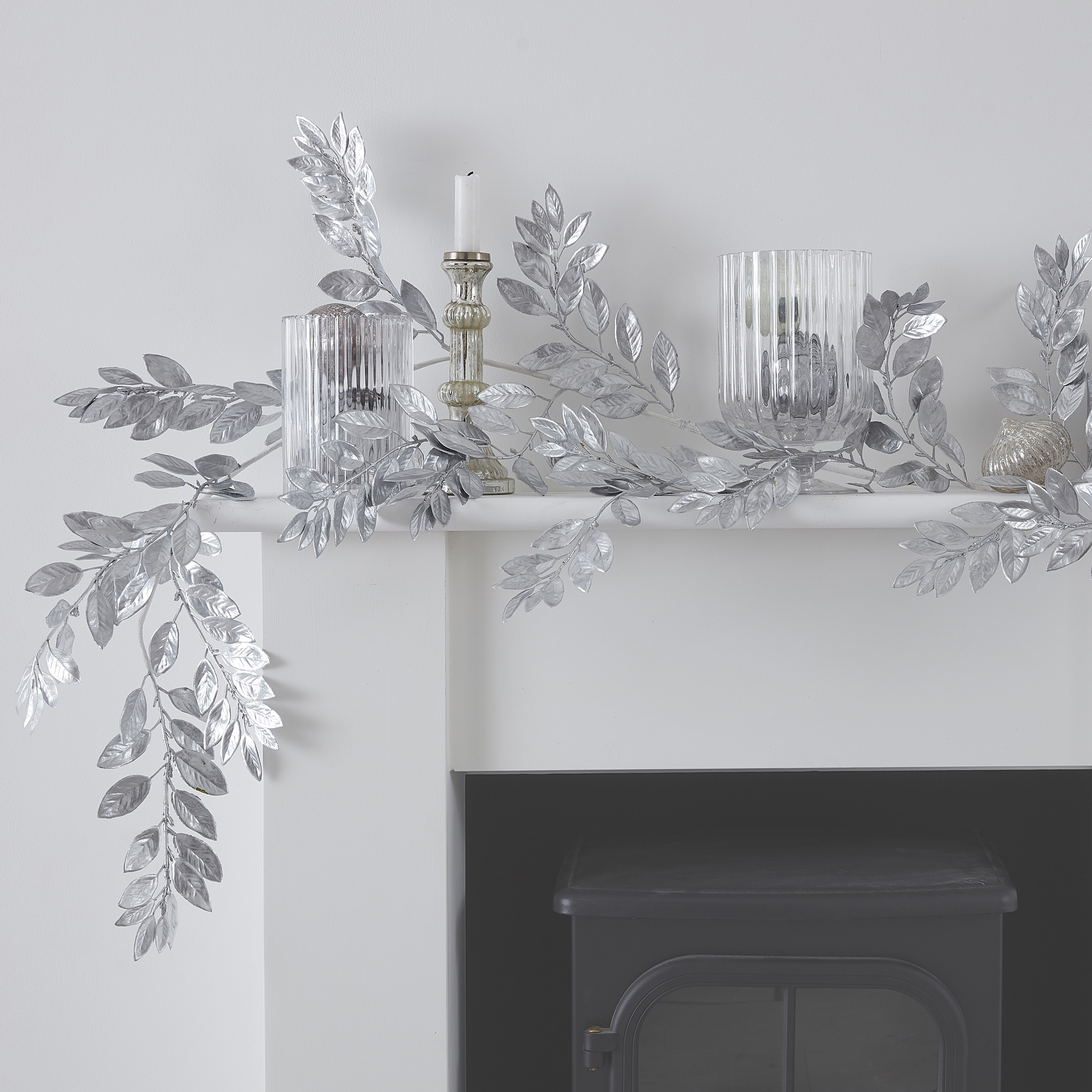 Silver Foliage Christmas Garland Ginger Ray