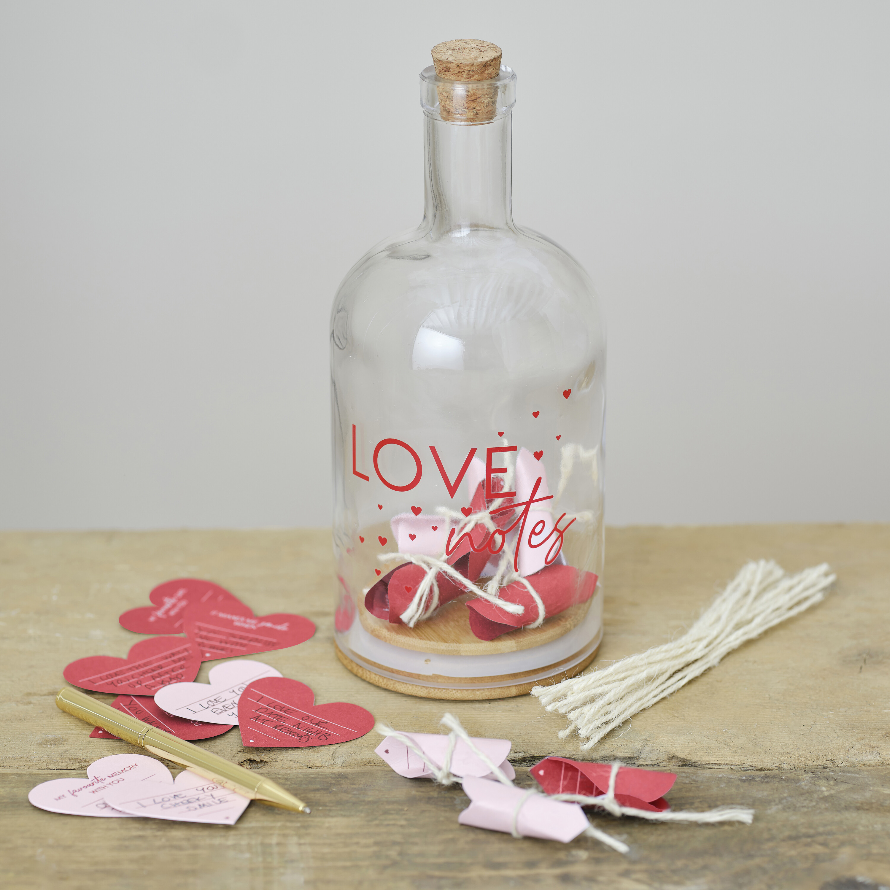 Love Notes in a Bottle Valentines Gift Ginger Ray